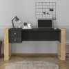 Γραφείο εργασίας Fernando Megapap χρώμα ανθρακί - sapphire oak 158,4x60x72,2εκ. Γραφείο εργασίας Fernando Megapap χρώμα ανθρακί - sapphire oak 158,4x60x72,2εκ.