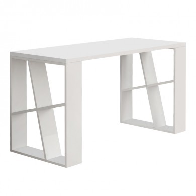 Honey Megapap melamine desk in white color 137x60x75cm