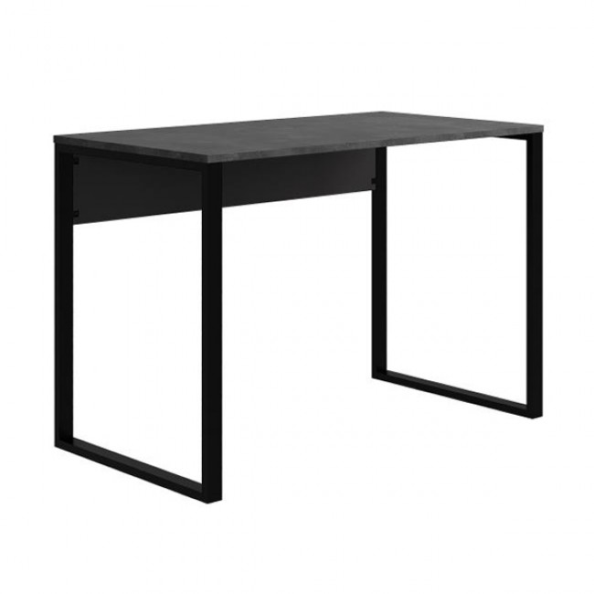 Γραφείο εργασίας Inna Megapap χρώμα γκρι ρετρό - silky black 110x60x75εκ.