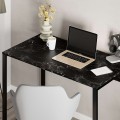 Inna Megapap melamine working desk in black marble color 100x60x75cm.