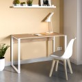 Inna Megapap melamine working desk in sapphire oak - white color 110x60x75cm.