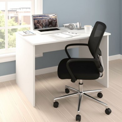 Kalen Megapap melamine office desk in white color 90x60x74cm.