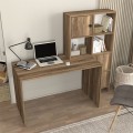 Lesya Megapap melamine desk in walnut color 159.2x59.6x141.2cm.