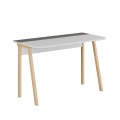 Luton Megapap melamine desk in retro grey/white color 120x60x75cm.