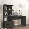 Mantra Megapap melamine office desk in anthracite color 155x60x152cm.