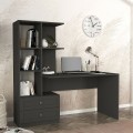 Mantra Megapap melamine office desk in anthracite color 155x60x152cm.