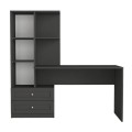 Mantra Megapap melamine office desk in anthracite color 155x60x152cm.