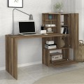 Merino Megapap melamine desk in walnut color 149,5x61,8x120cm.
