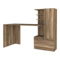 Merino Megapap melamine desk in walnut color 149,5x61,8x120cm.