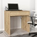 Mida Megapap melamine desk in sapphire oak color 72x60x73,8cm.