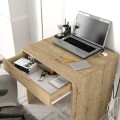 Mida Megapap melamine desk in sapphire oak color 72x60x73,8cm.