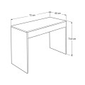 Mida Megapap melamine desk in sapphire oak color 72x60x73,8cm.