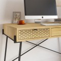 Naive Megapap melaminde working desk in sapphire oak color 113.4x60x77.5cm.