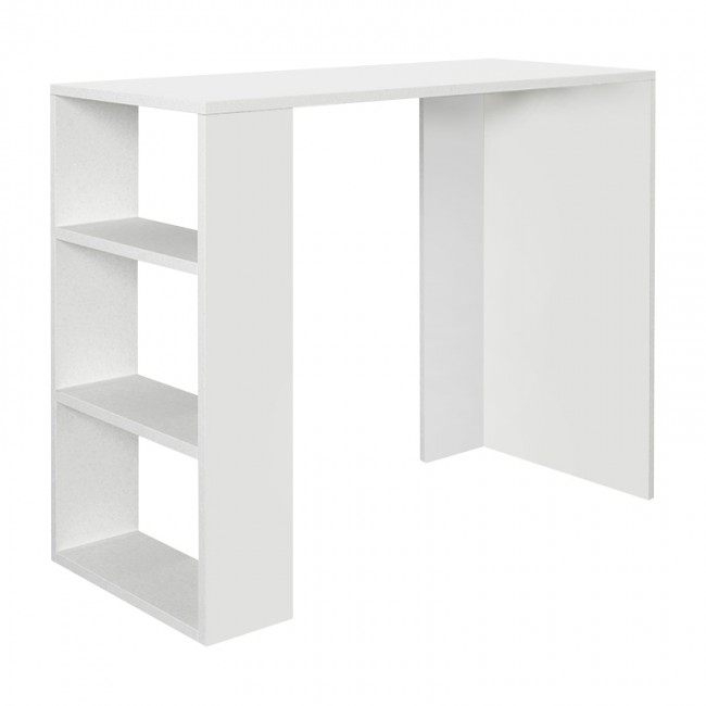 Netenia Megapap melamine desk in white color 90x40x74cm.