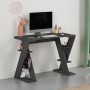 Papillon Megapap melamine study desk in anthracite 106x50x75cm.