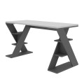 Papillon Megapap melamine working desk in anthracite - white color 137x60x75cm.