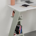 Papillon Megapap melamine study desk in ash green - white 106x50x75cm.