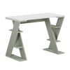 Γραφείο εργασίας Papillon Megapap χρώμα ash green - λευκό 106x50x75εκ
