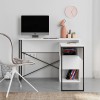 Polymorphic work desk Badau Megapap made of melamine color white 110x37.2x77cm.