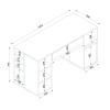 Pontus Megapap melamine desk in white color 145x60x74,4cm.