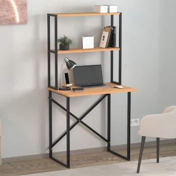 Γραφείο εργασίας Pope Megapap χρώμα pine oak 73x52x146εκ. Γραφείο εργασίας Pope Megapap χρώμα pine oak 73x52x146εκ.