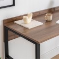 Rana Megapap metal - melamine study desk in walnut - black color 120x60x78.8cm.
