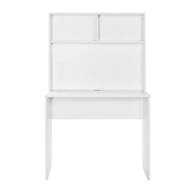 Trendline Megapap melamine study desk in white color 90x52x148cm.