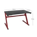 ΓΡΑΦΕΙΟ Gaming τ.Carbon Steel Κόκκινο