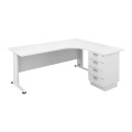 SUPERIOR COMPACT Δεξιά Γωνία Απόχρωση Άσπρο 180x70x75 / 150x60x75cm