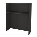 Γραφείο υποδοχής - reception Karibu Megapap με LED χρώμα ανθρακί - sepet oak 90x40x100εκ.