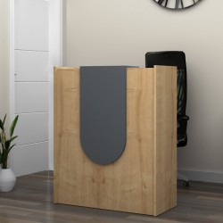 Γραφείο υποδοχής - reception Mezzo Megapap χρώμα φυσικό οξιάς - ανθρακί 90x40x110εκ. Γραφείο υποδοχής - reception Mezzo Megapap χρώμα φυσικό οξιάς - ανθρακί 90x40x110εκ.