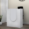 Mezzo Megapap melamine reception desk in white color 90x40x110cm.