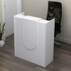 Mezzo Megapap melamine reception desk in white color 90x40x110cm.
