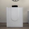 Mezzo Megapap melamine reception desk in white color 90x40x110cm.