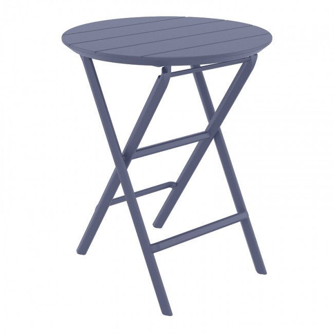 HELEN DARK GREY Φ60X74εκ. ΤΡΑΠΕΖΙ ΠΤΥΣ/ΝΟ ΠΟΛ/ΝΙΟΥ