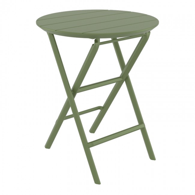 HELEN OLIVE GREEN Φ60X74εκ. ΤΡΑΠΕΖΙ ΠΤΥΣ/ΝΟ ΠΟΛ/ΝΙΟΥ