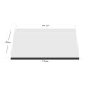 HPL (High Pressure Laminated) Επιφάνεια Τραπεζιού Απόχρωση Άσπρο, UV 60x110cm/12mm