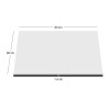 HPL (High Pressure Laminated) Επιφάνεια Τραπεζιού Απόχρωση Άσπρο, UV 80x80cm/12mm