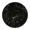 HPL (High Pressure Laminated) Επιφάνεια Τραπεζιού Απόχρωση Black Marble, UV Φ120cm/12mm