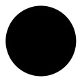 HPL Table Top D.70cm/12mm Black (UV)