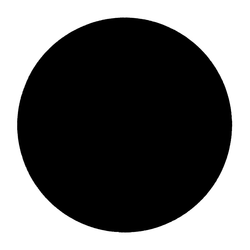 HPL Table Top D.70cm/12mm Black (UV)