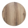 Επιφάνεια τραπεζιού HPL χρώμα natural wood Φ60εκ-12mm.