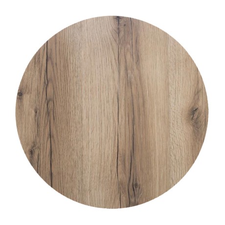 HPL Table Top D.70cm/12mm Natural Wood (UV)
