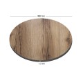 HPL Table Top D.80cm/12mm Natural Wood (UV)