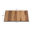 HPL (High Pressure Laminated) Επιφάνεια Τραπεζιού Απόχρωση Rosewood, UV 60x110cm/12mm