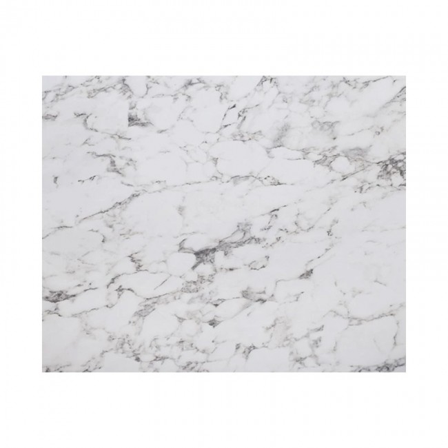 HPL (High Pressure Laminated) Επιφάνεια Τραπεζιού Απόχρωση White Marble, UV 60x110cm/12mm