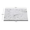 HPL (High Pressure Laminated) Επιφάνεια Τραπεζιού Απόχρωση White Marble, UV 80x80cm/12mm