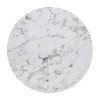 HPL (High Pressure Laminated) Επιφάνεια Τραπεζιού Απόχρωση White Marble, UV Φ120cm/12mm