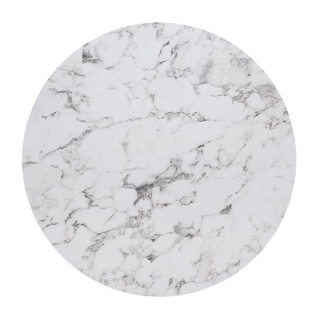 HPL Table Top D.120cm/12mm White Marble (UV)