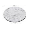 HPL (High Pressure Laminated) Επιφάνεια Τραπεζιού Απόχρωση White Marble, UV Φ120cm/12mm